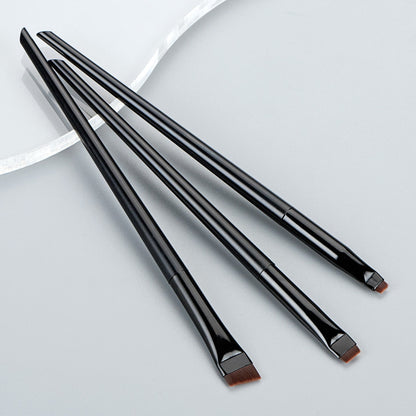 Eyeliner Brush Eyebrow Brush Portable Flat Fine Eye Liner Brow Contour Makeup Brushes Cosmetic Beauty Makeup Tool 3pcs/set