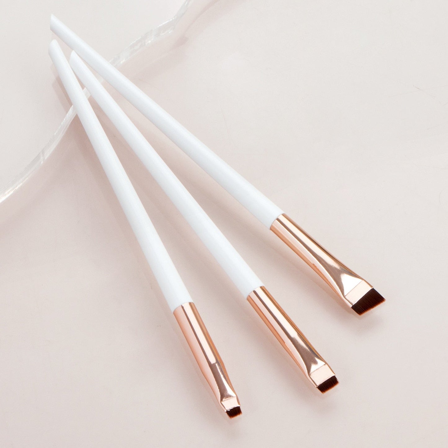 Eyeliner Brush Eyebrow Brush Portable Flat Fine Eye Liner Brow Contour Makeup Brushes Cosmetic Beauty Makeup Tool 3pcs/set